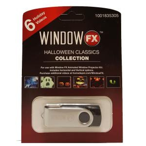 2 in. WindowFX Halloween Classics Collection USB with 6 videos