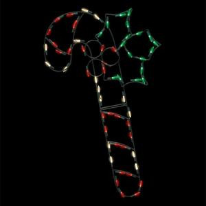 32 in. Pro-Line LED Wire Decor Candy Cane