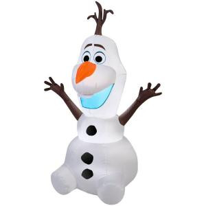 42 in. Lighted Inflatable Olaf