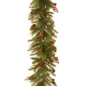 6 ft. Noelle Garland with Battery Operated Warm White LED Lights