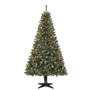 6.5 ft. Verde Spruce Artificial Christmas Tree with 400 Clear Lights