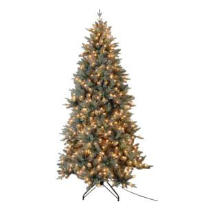 7.5 ft. Blue Spruce Tree with 650 UL Lights