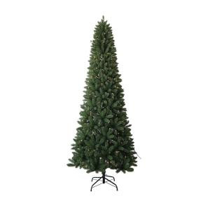 9 ft. PVC Slim Artificial Christmas Tree with UL Lights