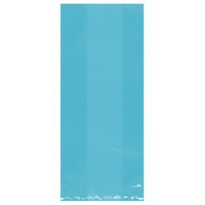 11.5 in. x 5 in. Caribbean Blue Cellophane Party Bags (25-Count, 9-Pack)