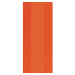 11.5 in. x 5 in. Orange Peel Cellophane Party Bags (25-Count, 9-Pack)