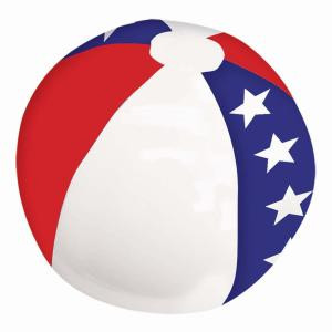 13 in. Patriotic Inflatable Beach Ball (9-Pack)