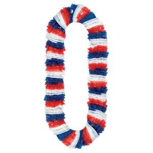 30 in. Red, White and Blue Leis (24-Pack)
