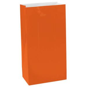 6.5 in. x 3in. Orange Peel Mini Paper Bags (12-Count, 9-Pack)