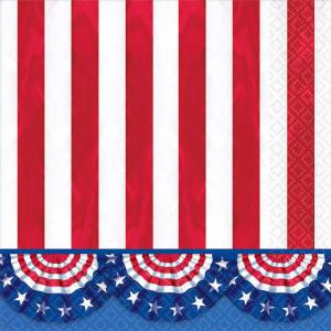 6.5 in. x 6.5 in. American Pride Lunch Napkins (125-Count)