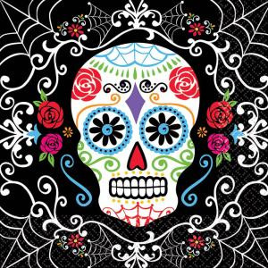 6.5 in. x 6.5 in. Day of the Dead Luncheon Napkins (36-Count, 3-Pack)