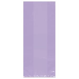 9.5 in. x 4 in. Lavender Cellophane Party Bags (25-Count, 12-Pack)