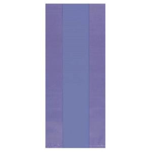 9.5 in. x 4 in. New Purple Cellophane Party Bags (25-Count, 12-Pack)