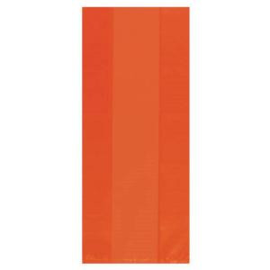 9.5 in. x 4 in. Orange Peel Cellophane Party Bags (25-Count, 12-Pack)