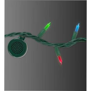 80-Light Multi-Colored Light Strand with 4 Bluetooth Speakers