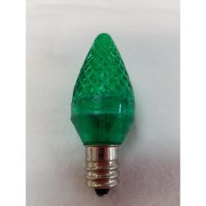 C7 Green LED Light Bulb (Pack of 25)