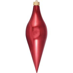 12-2/3 in. Sonic Red Shatterproof Long Drop Ornament (Pack of 12)