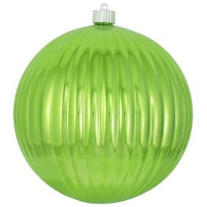 8 in. Limeade Ripple Ball Ornament (Pack of 6)