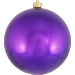 8 in. Vivacious Purple Shatterproof Ball Ornament (Pack of 6)