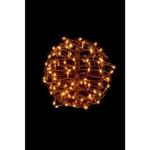 15 in. Pre-Lit Incandescent Sphere with 100 Clear Lights