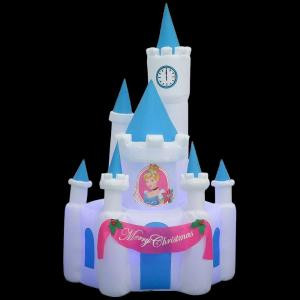 8 ft. H Projection Kaleidoscope Inflatable Cinderella's Castle