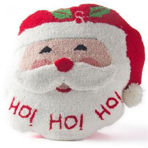 15 in. H Hooked Pillow Santa
