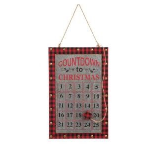 18 in. H Wooden/Gavalized Count Down Wall Decor