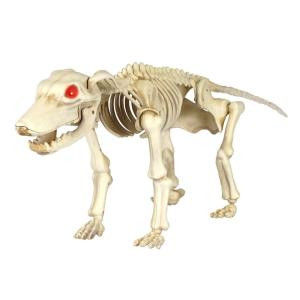 11 in. Animated Skeleton Dog with LED Illuminated Eyes