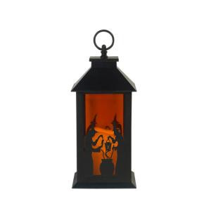 12 in. LED Plastic Lantern Witches