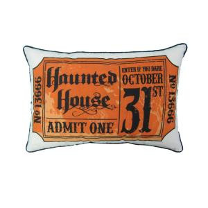 14 in. x 20 in. Halloween Ticket Print Pillow