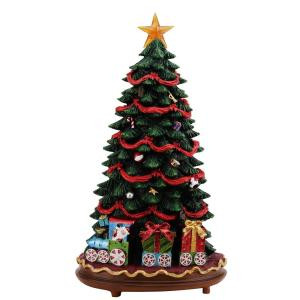 18 in. Fiber Optic LED Christmas Tree with Music