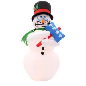 6 ft. H Inflatable Animated Shivering Snowman