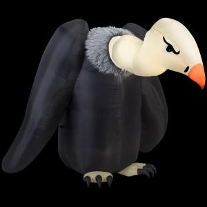 77.17 in. W x 90.16 in. D x 64.57 in. H Inflatable Vulture