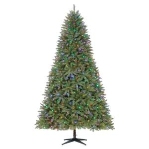 9 ft. Pre-Lit LED Matthew Fir Quick Set Artificial Christmas Tree with Color Changing Lights