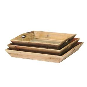 Reclaimed Wood Trays (Set of 3)