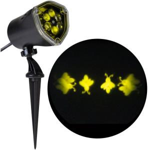 11.81 in. 1-Light Projection-Whirl-a-Motion-Fireflies Light Stake