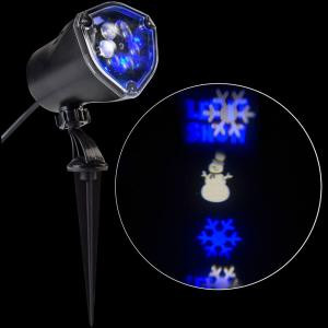 LED Projection Whirl-a-Motion-Snowman BBWW Stake Light Set