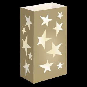 Gold Star Flame Resistant Luminaria Bags (Set of 12)
