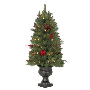 3 ft. Winslow Fir Potted Artificial Christmas Tree with 50 Clear Lights