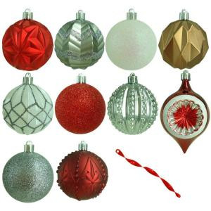 3 in. Winter Tidings Shatter-Resistant Ornament (75-Count)