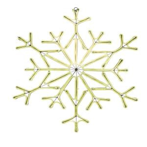 9 ft. Warm White Outdoor Lighted 34.5 in. Snowflake