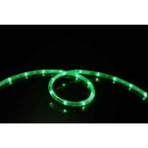 16 ft. Green All Occasion Indoor Outdoor LED Rope Light 360° Directional Shine Decoration