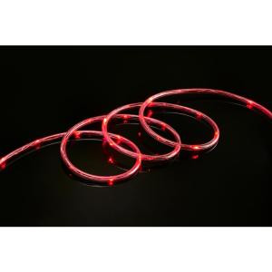 9 ft. Red All Occasion Indoor Outdoor LED 1/4 in. Mini Rope Light 360° Directional Shine Decoration