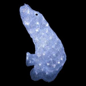 17 in. Polar Bear Decoration with LED Lights