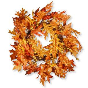 24 in. Maple Leaf Wreath