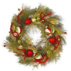 30 in. Christmas Ball Artificial Wreath