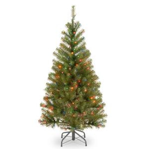 4 ft. Aspen Spruce Tree with Multicolor Lights