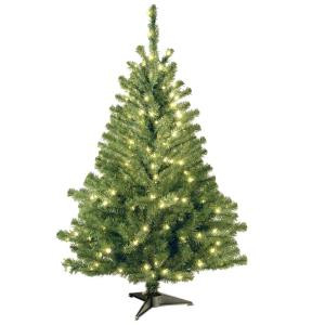 4 ft. Kincaid Spruce Artificial Christmas Tree with Clear Lights
