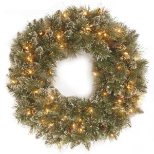 48 in. Glistening Pine Artificial Christmas Wreath