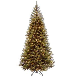 7-1/2 ft. Aspen Spruce Hinged Artificial Christmas Tree with 450 Clear Lights