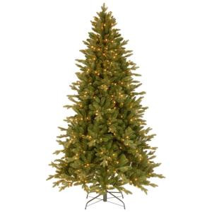 7-1/2 ft. Feel Real in Avalon Spruce Hinged Artificial Christmas Tree with 500 Clear Lights